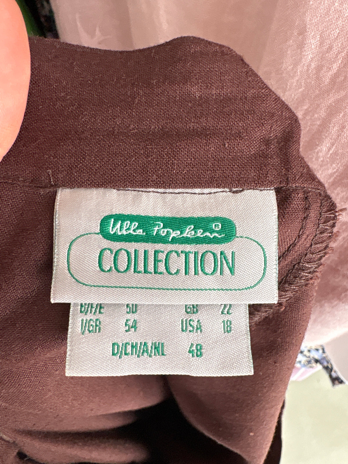 Pantaloni tall chocolate brown din pânză cu talie ultra înaltă