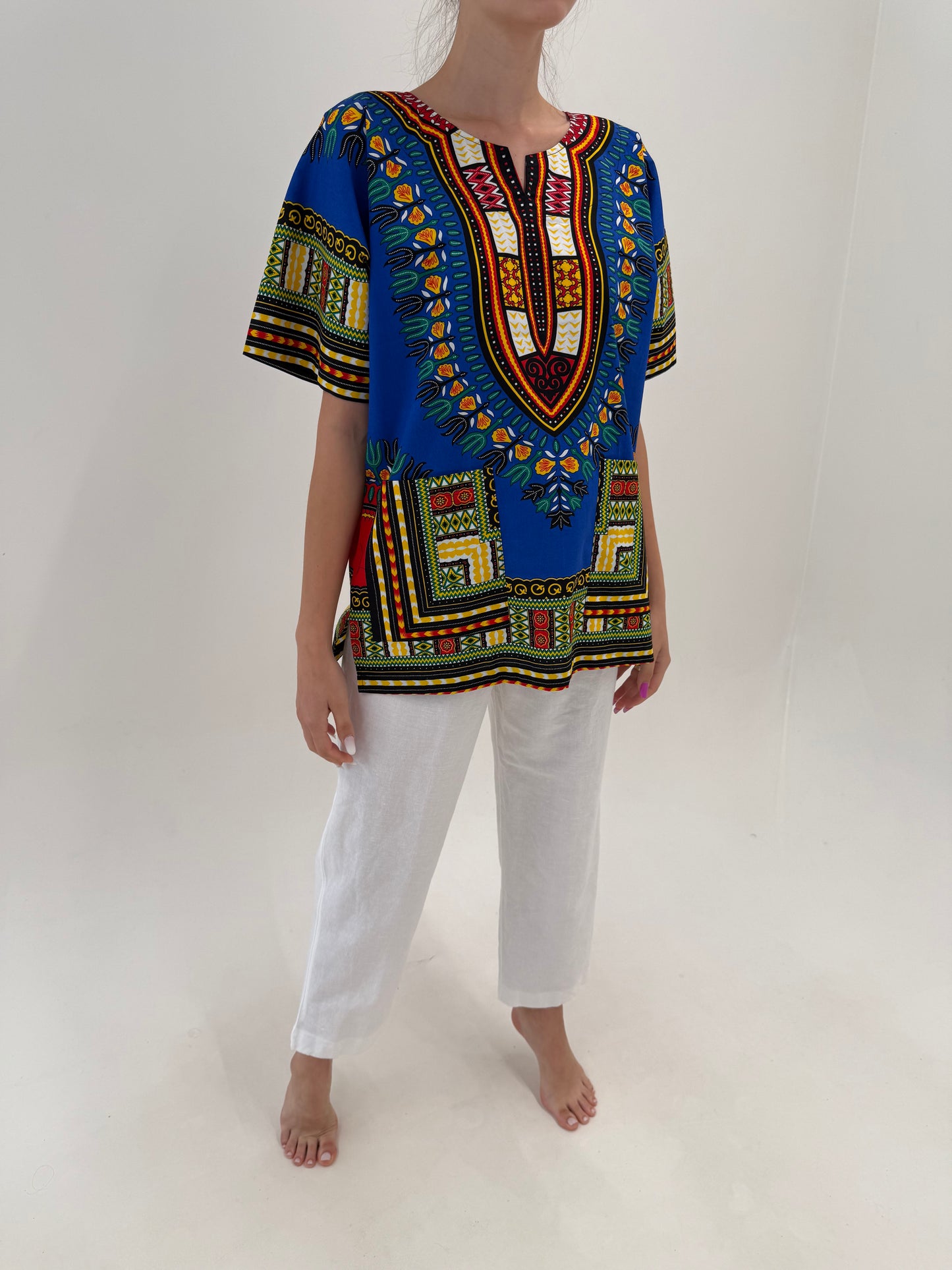 Pantaloni din in premium italian cu talie ultra înaltă elastică