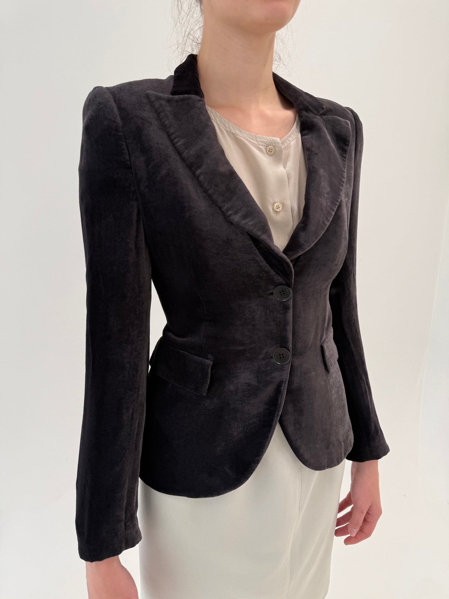 Sacou Armani icon din catifea subțire luxury cu mătase naturală