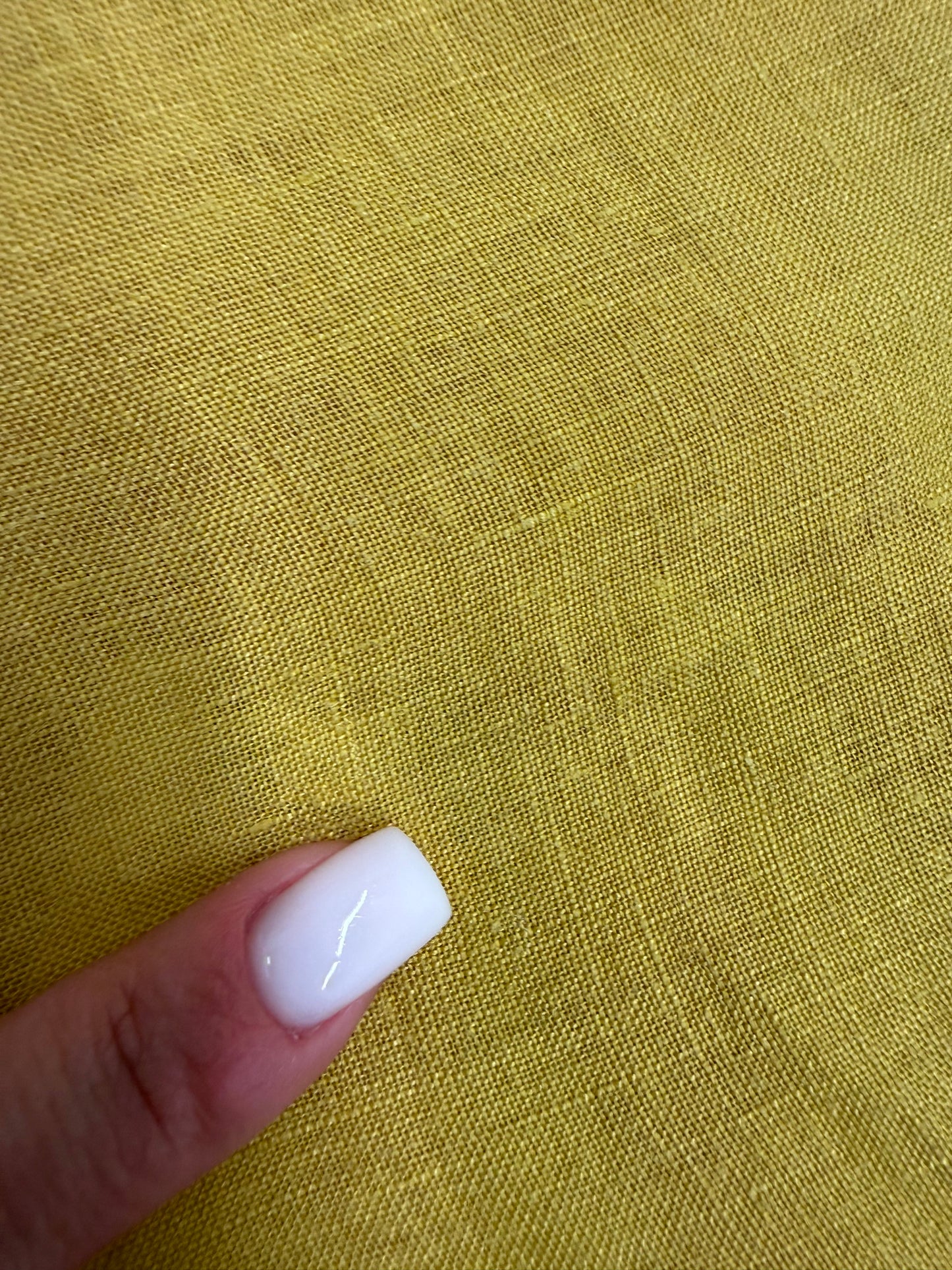 Rochie italiană chartreuse din in premium cu buzunare în croi minimalist