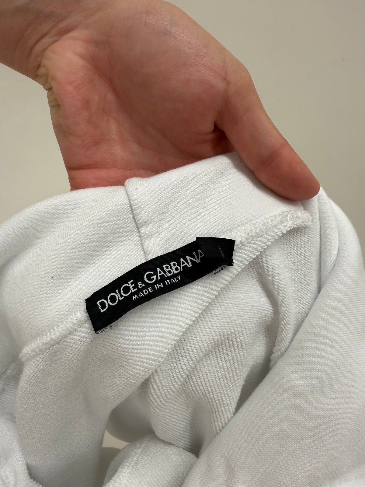 Hanorac Dolce&Gabbana din bumbac gros în croi oversized tall