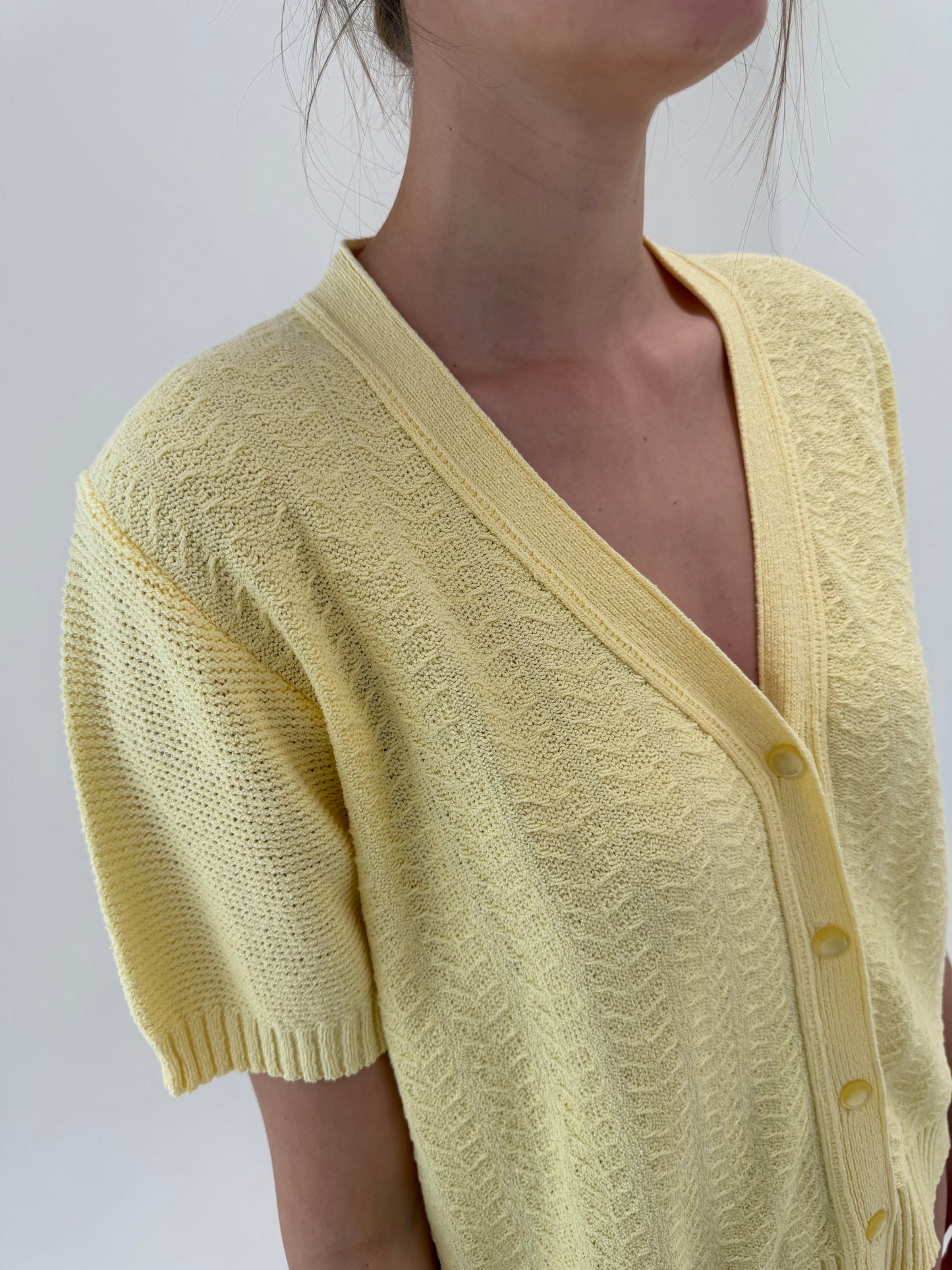 Top vintage italian butter yellow din bumbac premium