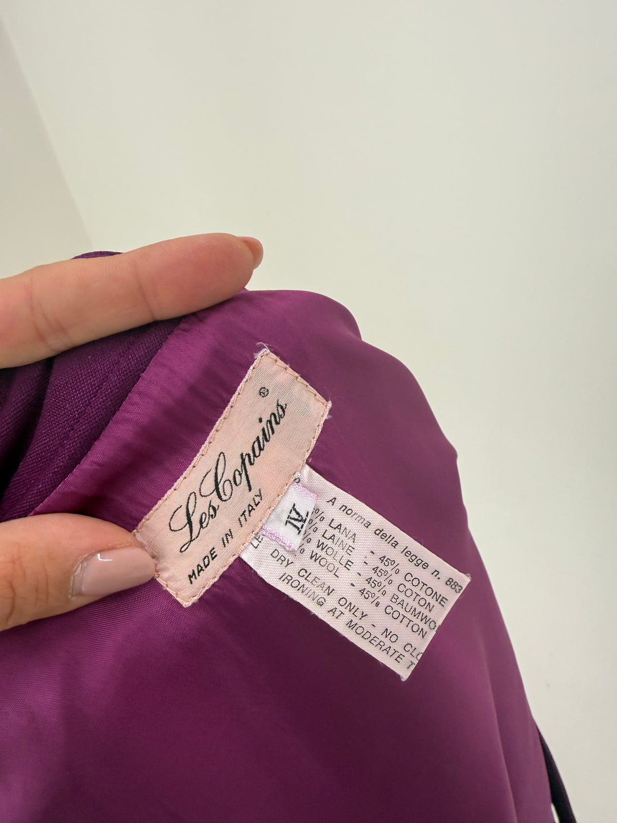 Fustă luxury vintage Les Copains in cori petrecut ultra amplu din lana extrafina
