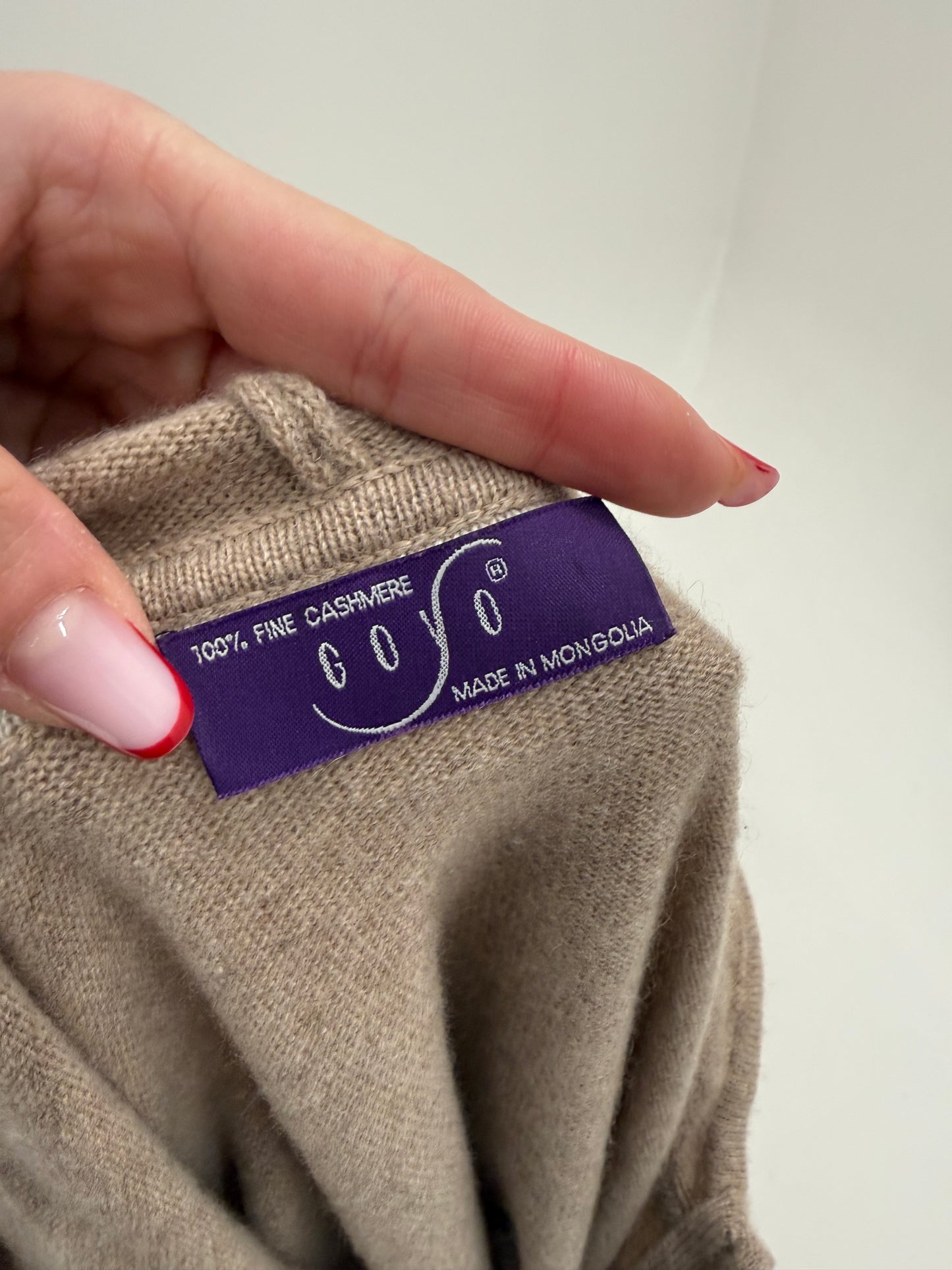 Set camel din cașmir multiply cu pantaloni palazzo și hanorac