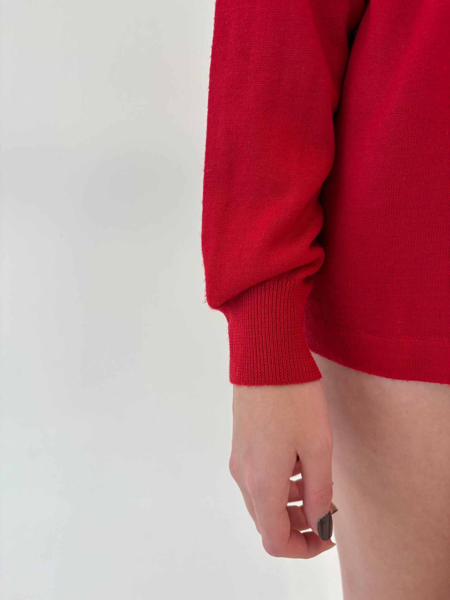 Maleta italiană din lana merino extrafina în croi lejer