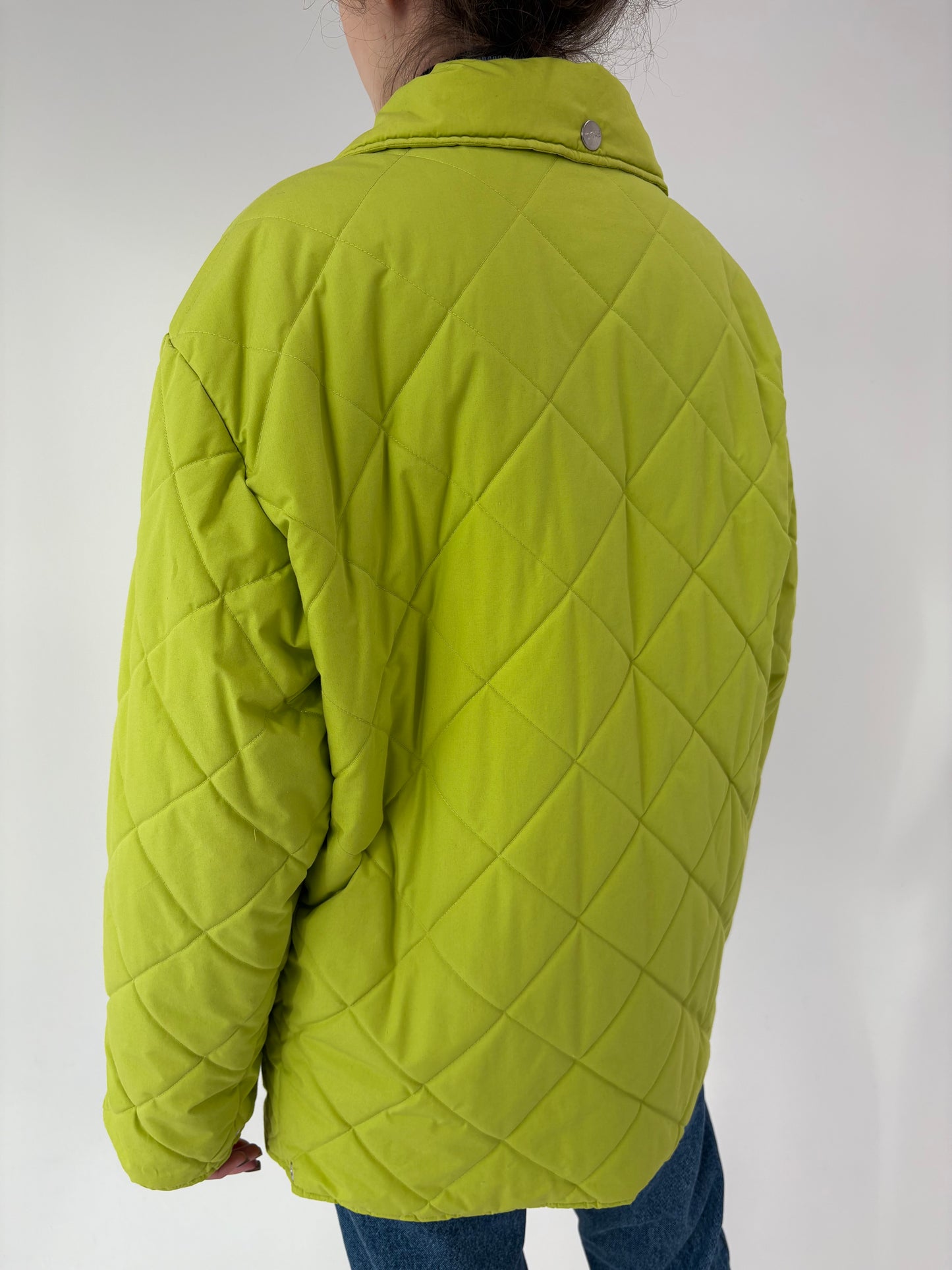Puffer old vintage Fila anii 80 lime neon