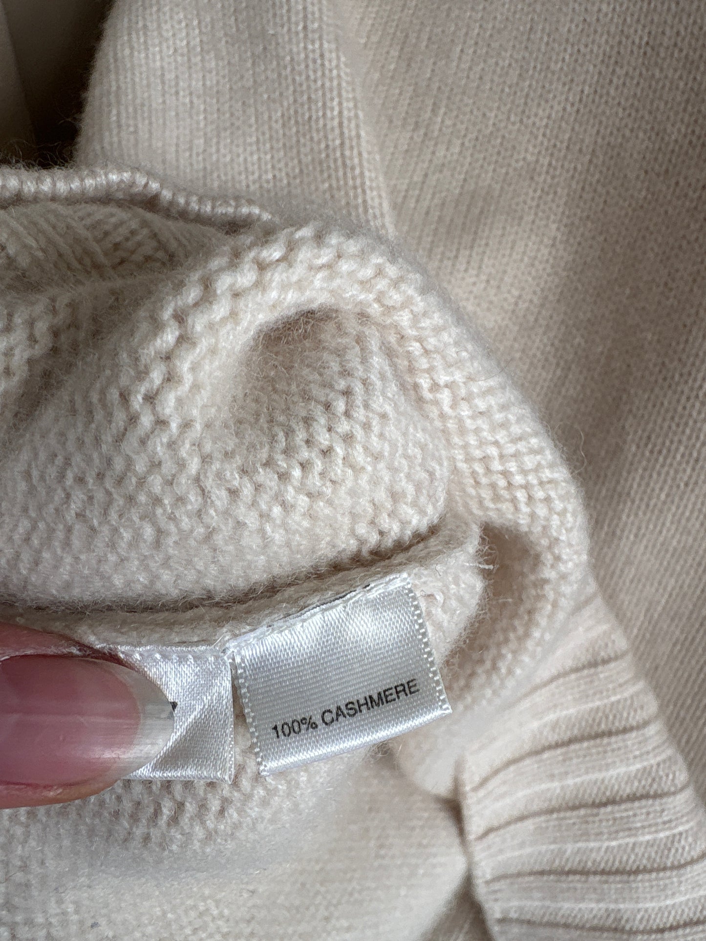 Maleta high end din cașmir gros multiply off white