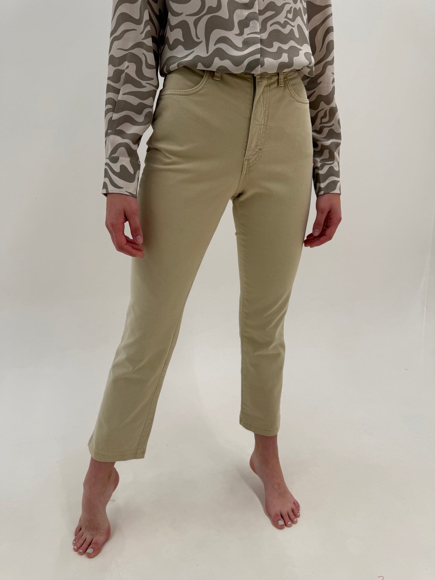 Jeans luxury de vară Trussardi camel ultra confort modelatori