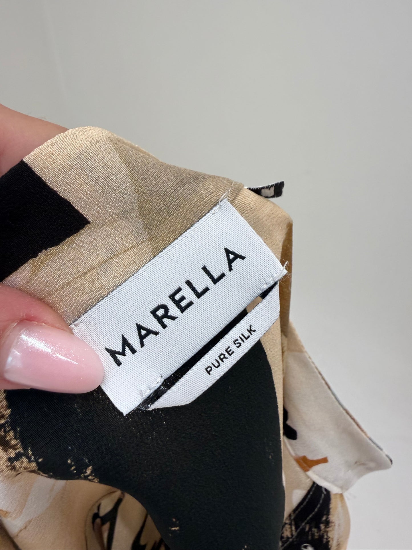 Cămașa nouă Marella by Max Mara din mătase naturală în croi oversized