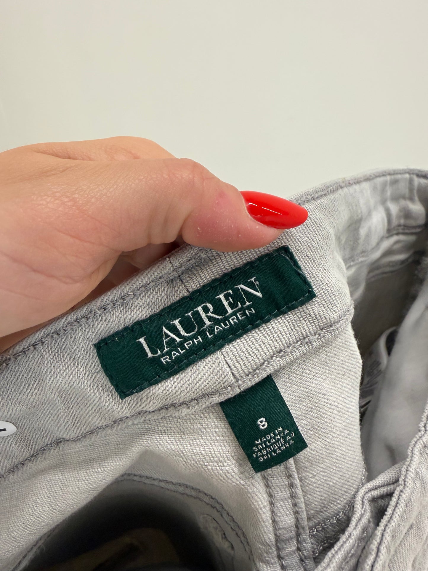 Jeans silver gray petite Ralph Lauren ultra confort modelatori