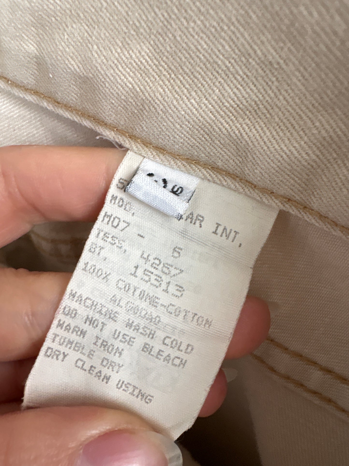 Jeans vintage tall Moschino camel cu talie ultra înaltă mom fit