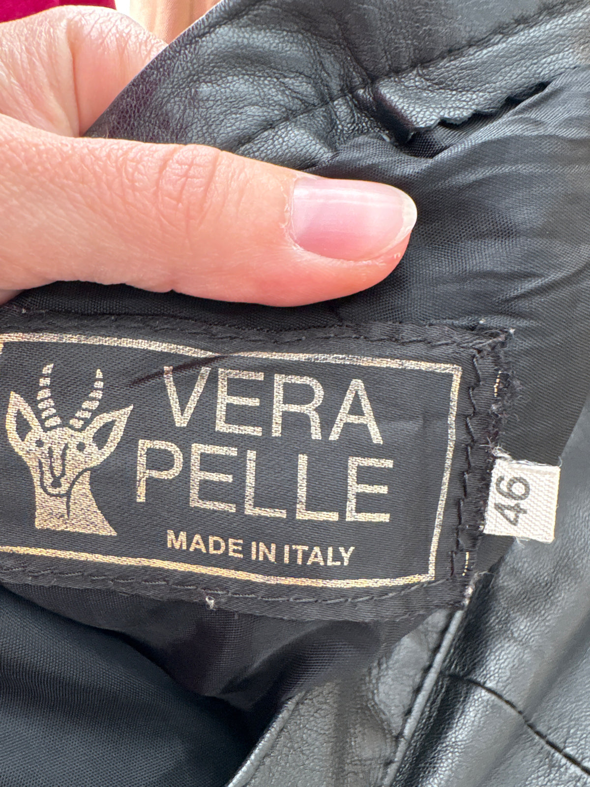 Fustă vintage din piele naturală extrem de moale în croi spectaculos