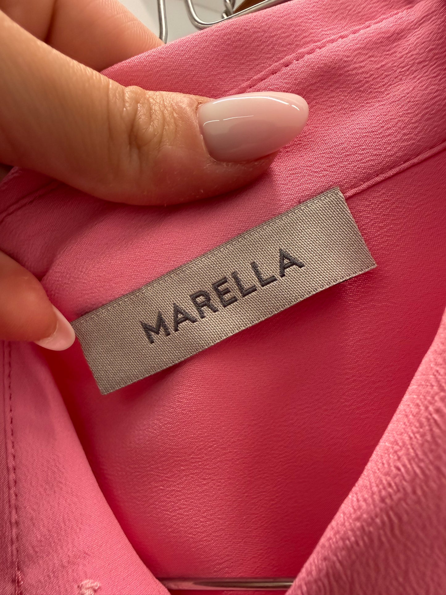 Cămăși Marella by Max Mara noi din mătase naturală bubblegum pink