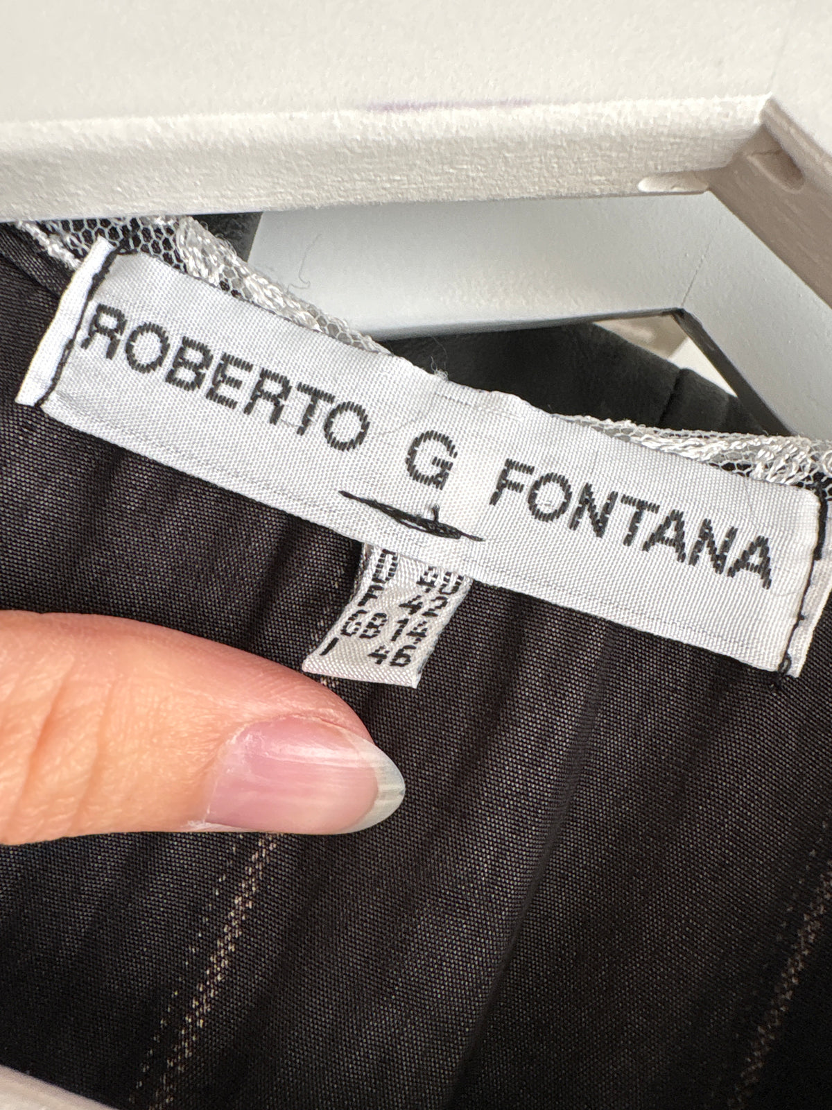 Rochie vintage cu talie marcată și dungi fine verticale din țesătură plină naturală