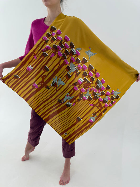 Eșarfă luxury Carven din mătase naturală