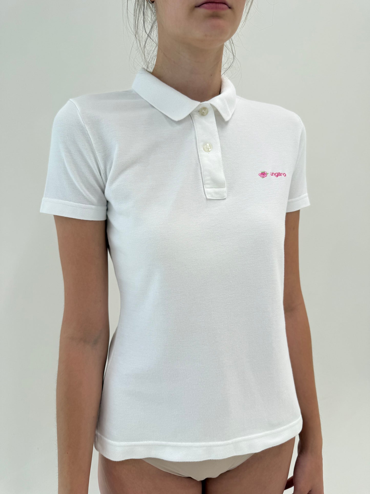 Top polo luxury Ungaro din bumbac premium texturat