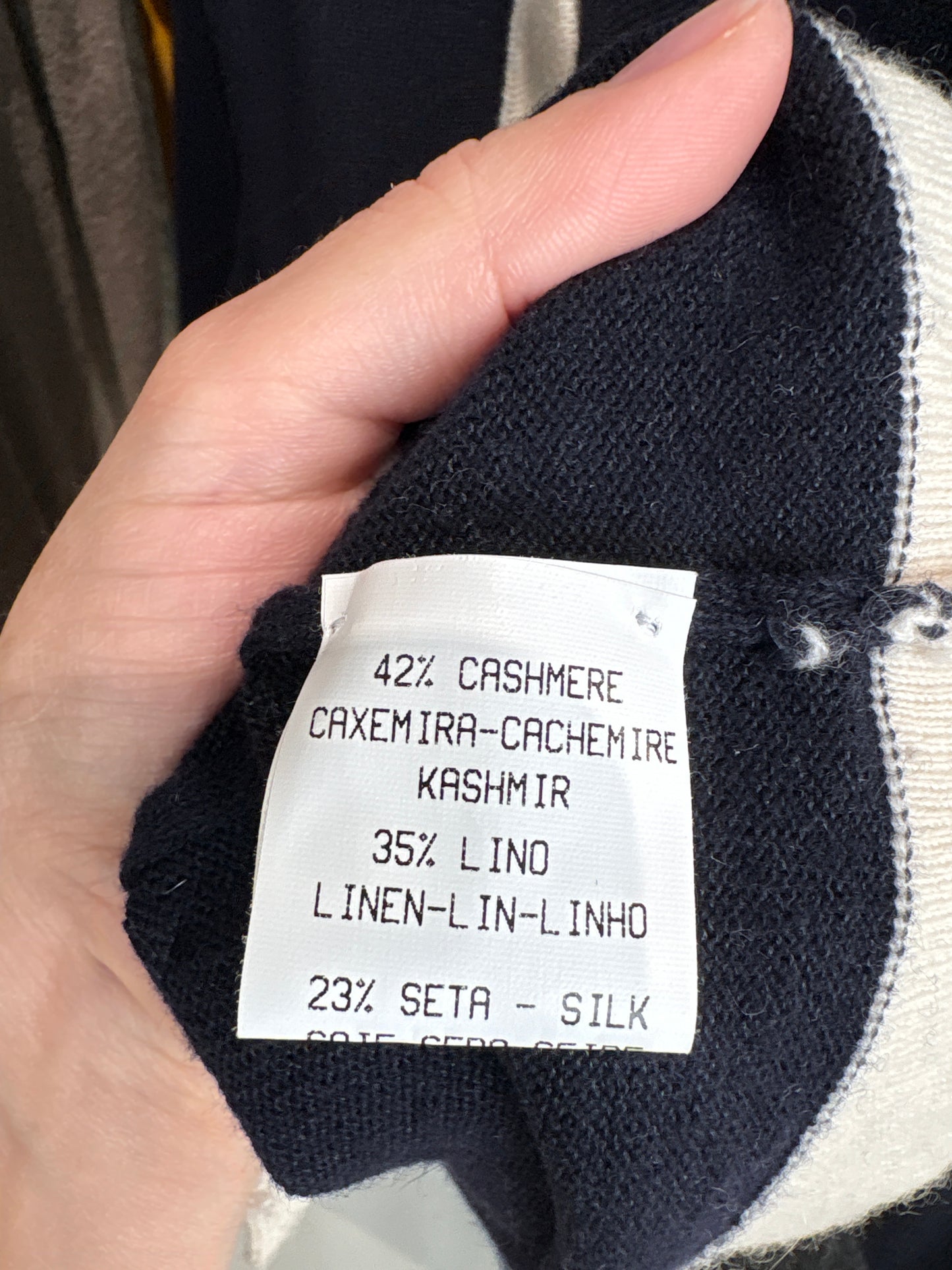 Set de brand luxury din cașmir, mătase naturală și in