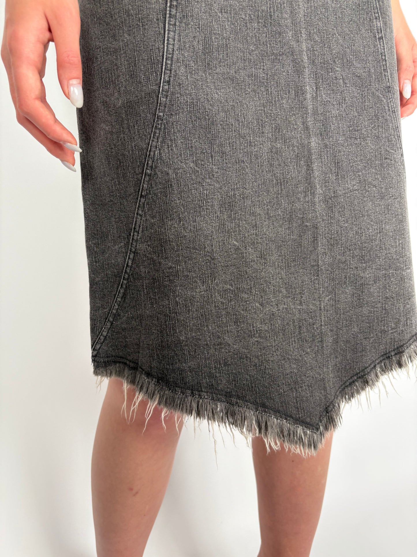 Fustă italiană din jeans modelator