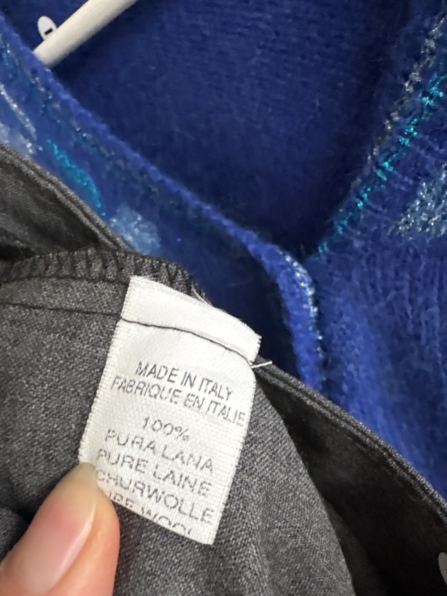 Pantaloni țigaretă italienești din lana extrafina