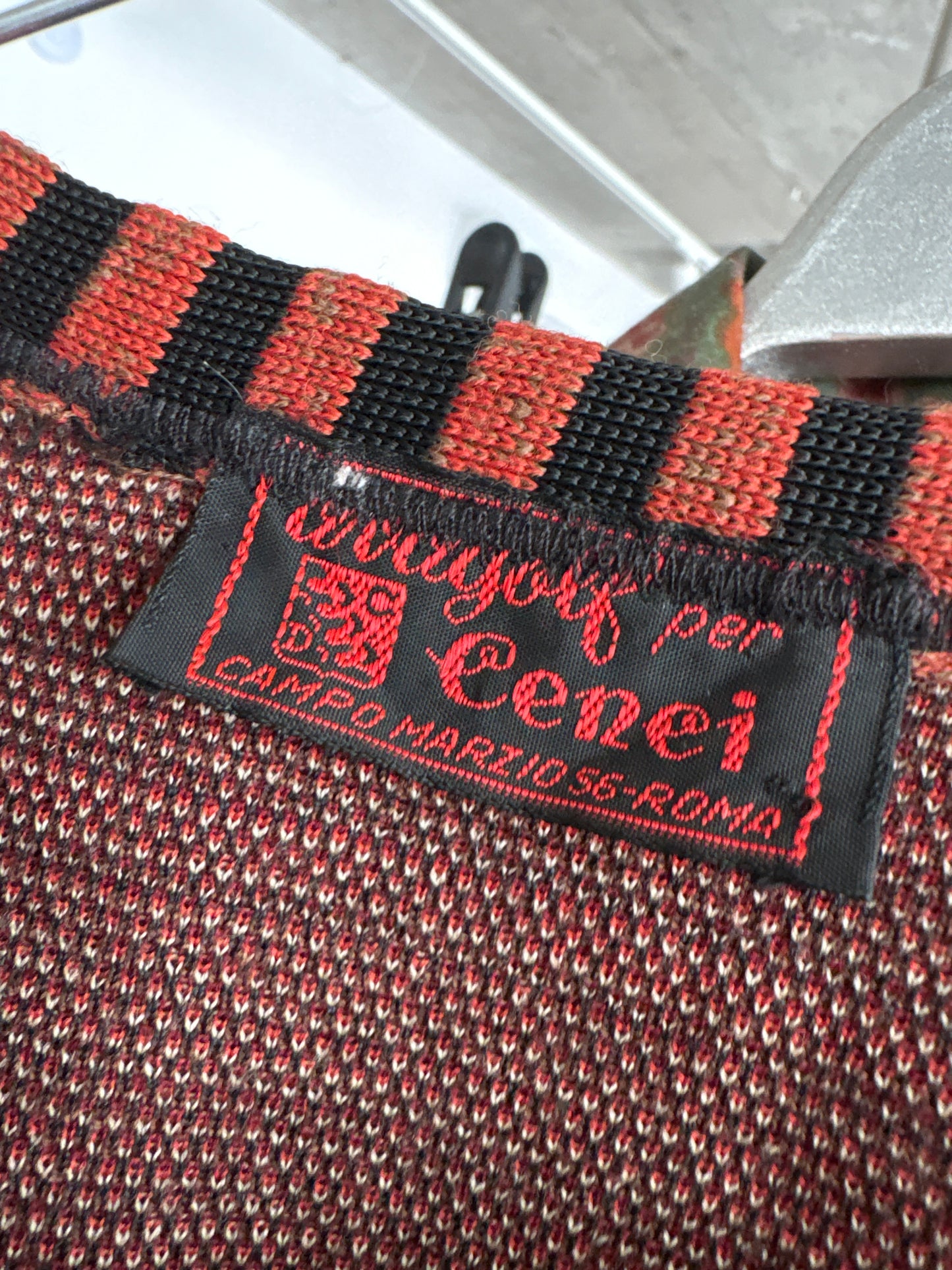 Sacou in stil Chanel vintage italian din tricot de excepțional dens de lana extrem de fină