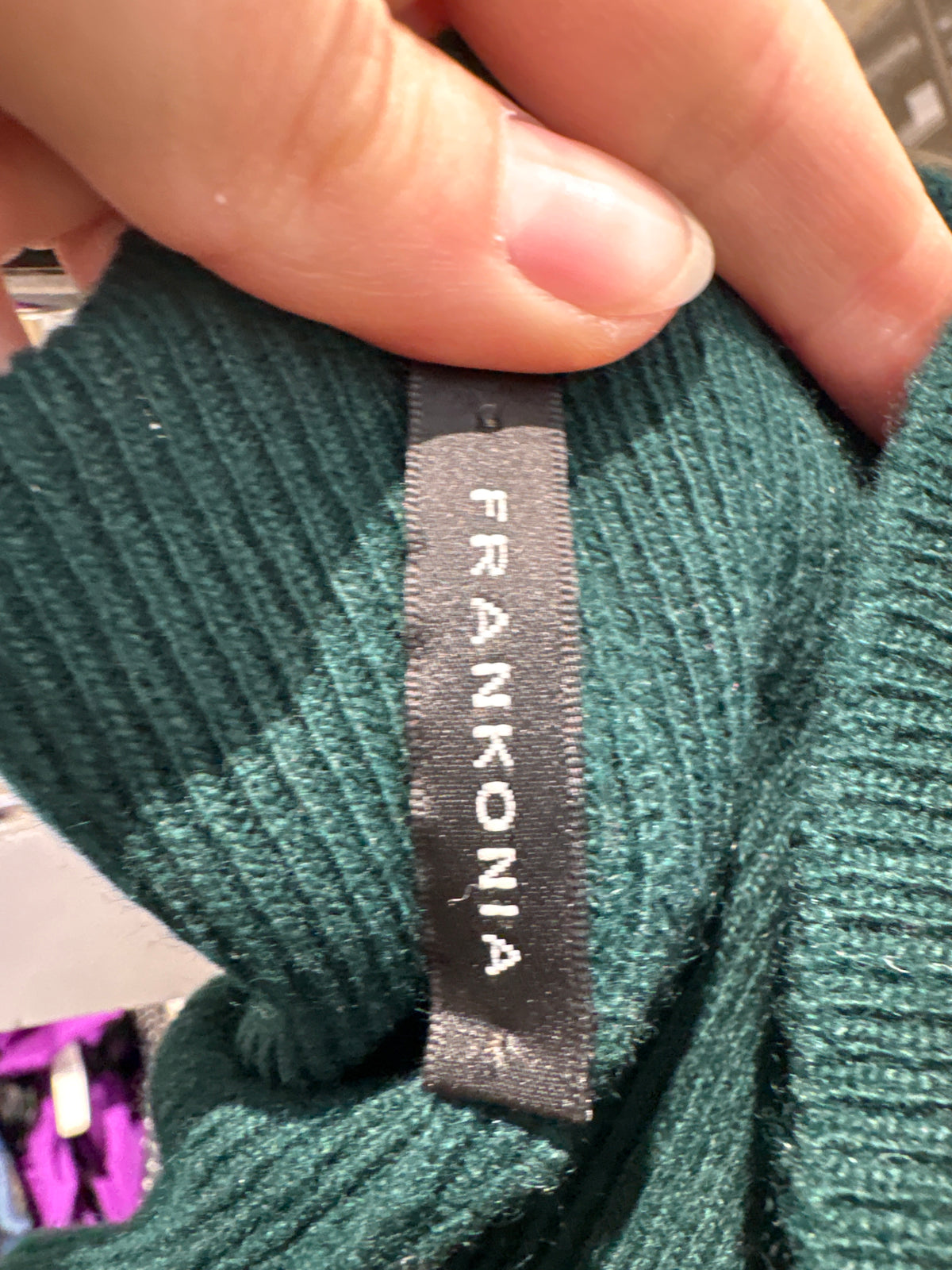Maleta dark green 80% lana extrafina