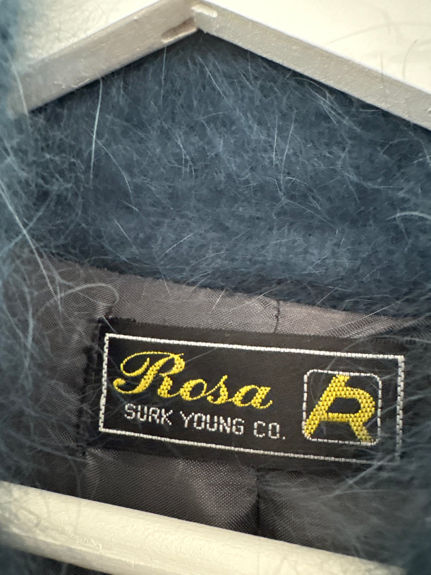 Jacheta vintage super călduroasă din Angora cu manșete înalte