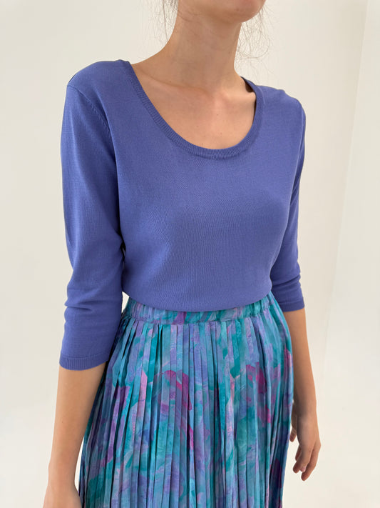 Top lavanda din jerse premium natural