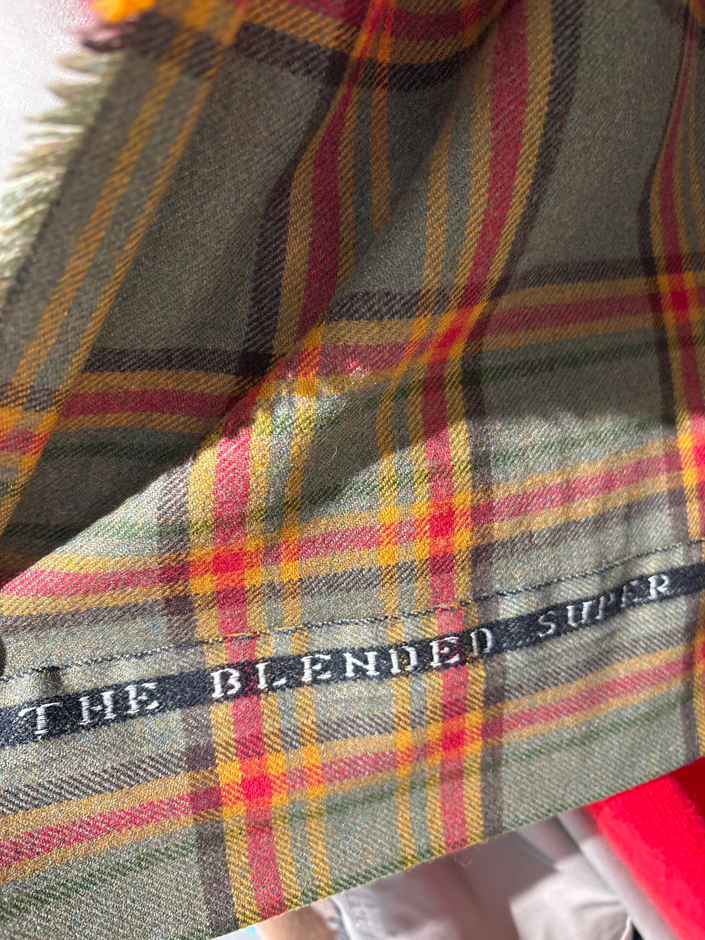 Fustă vintage plisata din Tartan de lana în combinație superbă de culori