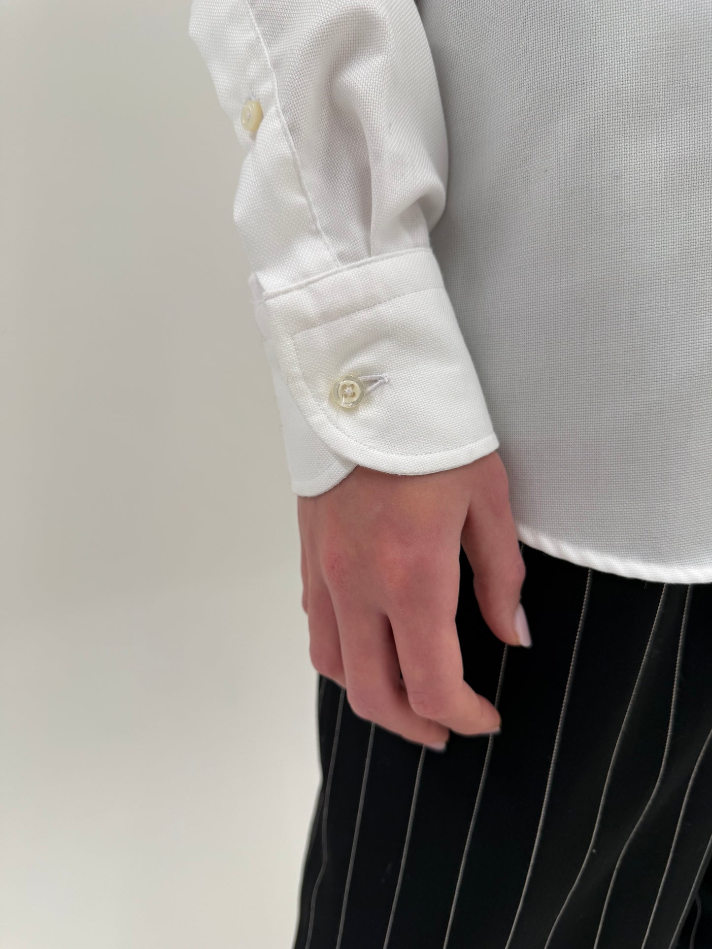 Cămașa high end italiană din poplin gros texturat ușor satinat