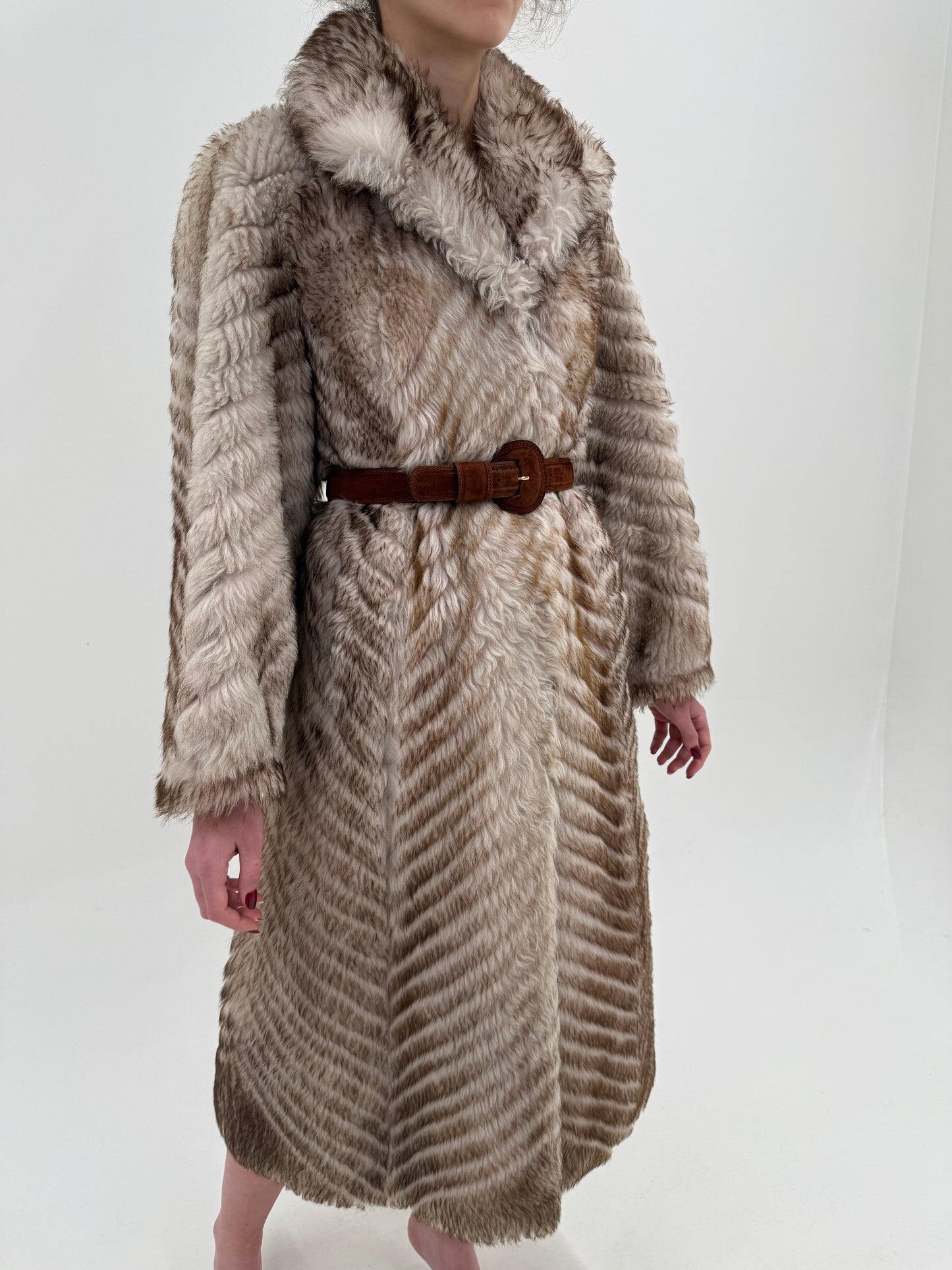 Blană naturală Mouton tuns și presat direcțional