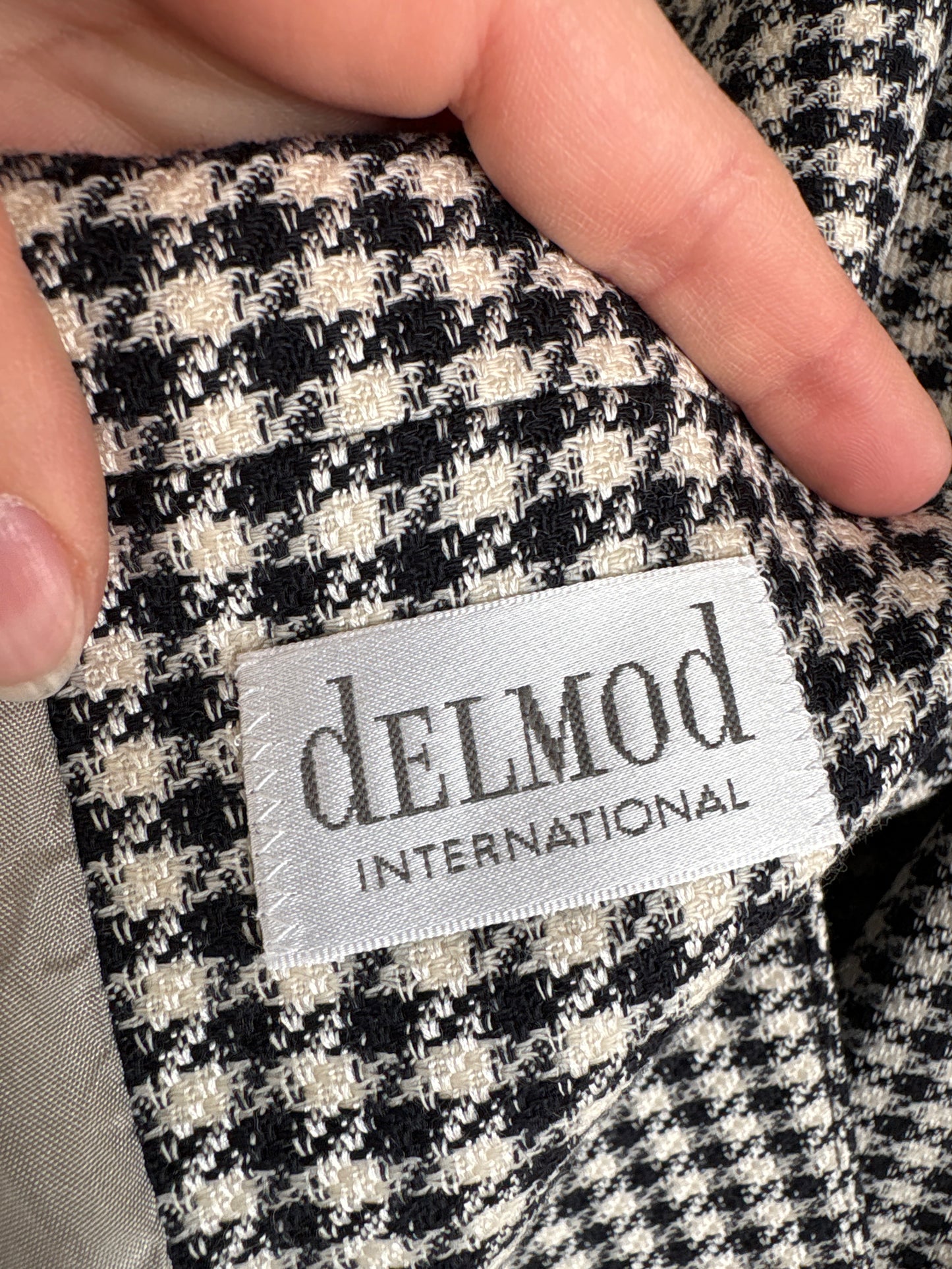 Sacou vintage luxury Delmod din lanita extrafina și mătase naturală