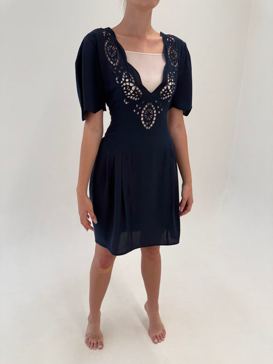 Rochie de brand luxury vintage Mariella Burani din mătase naturală