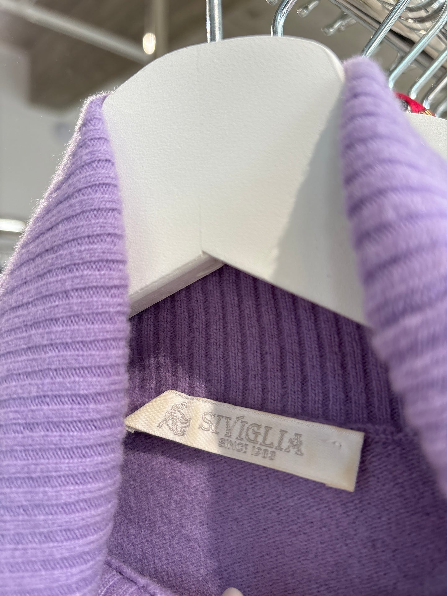 Maleta lavandă din lana merino extafina de gramaj mare