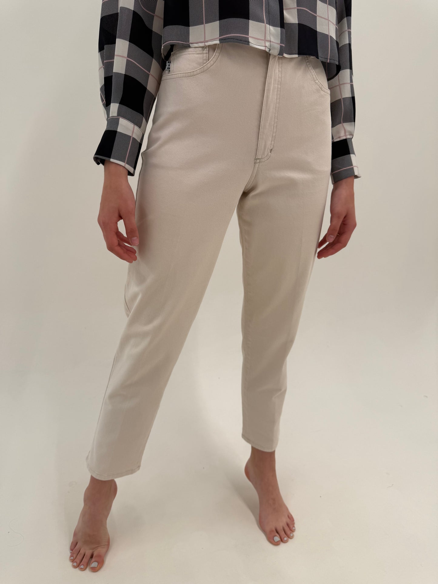 Jeans de vară sand nude ultra confort modelatori