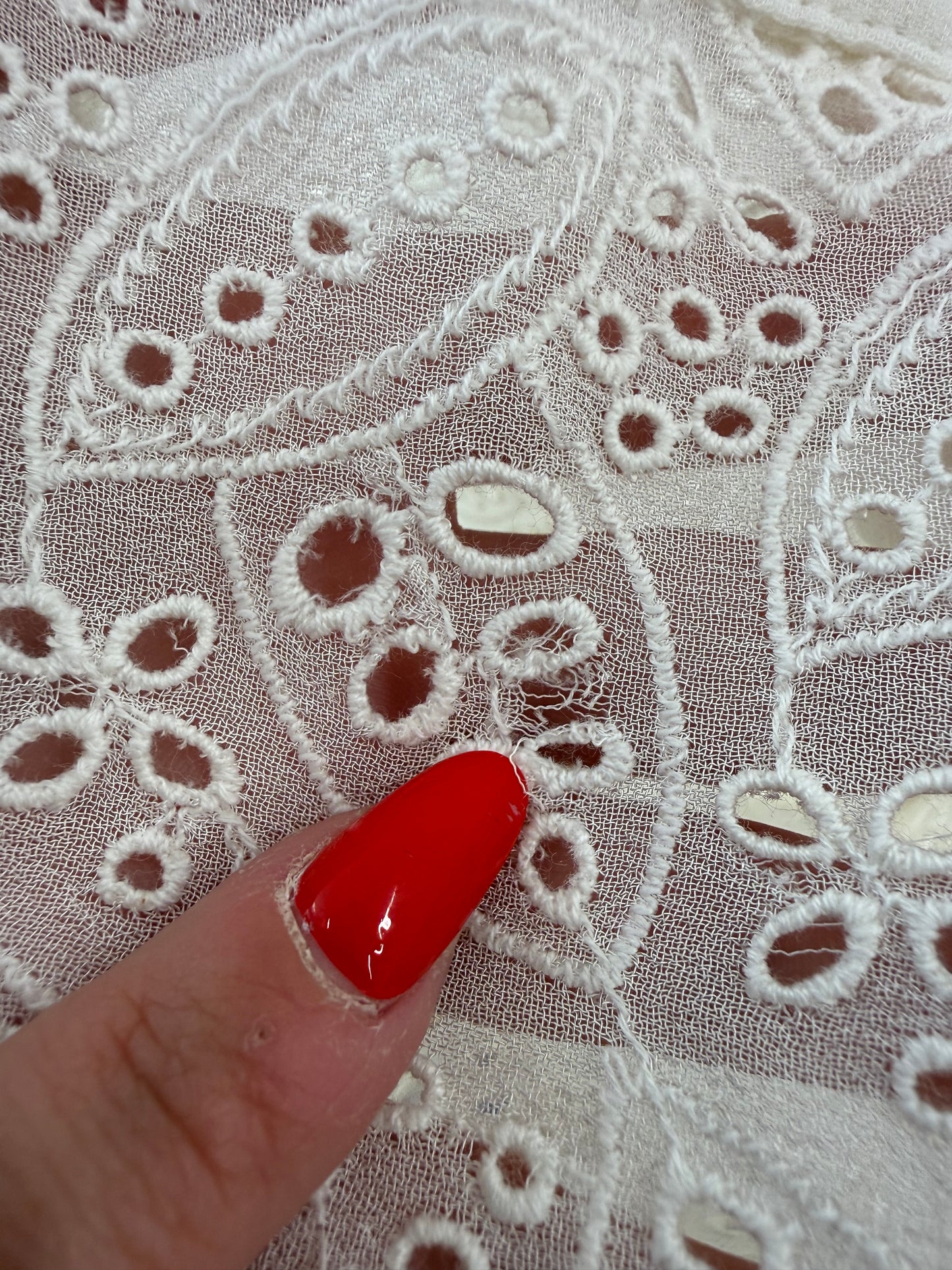 Cămașa vintage excepțională integral broderie anglaise