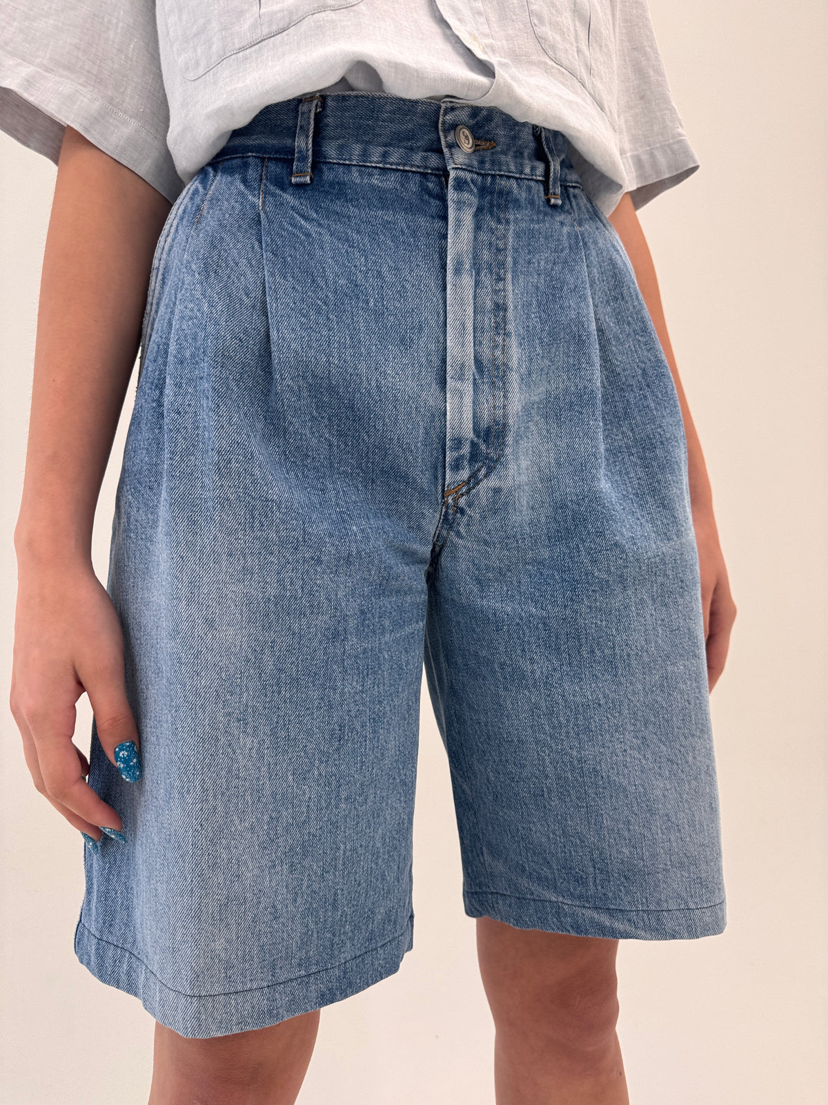 Pantaloni vintage luxury Cerutti din jeans excepțional in croi super în trend