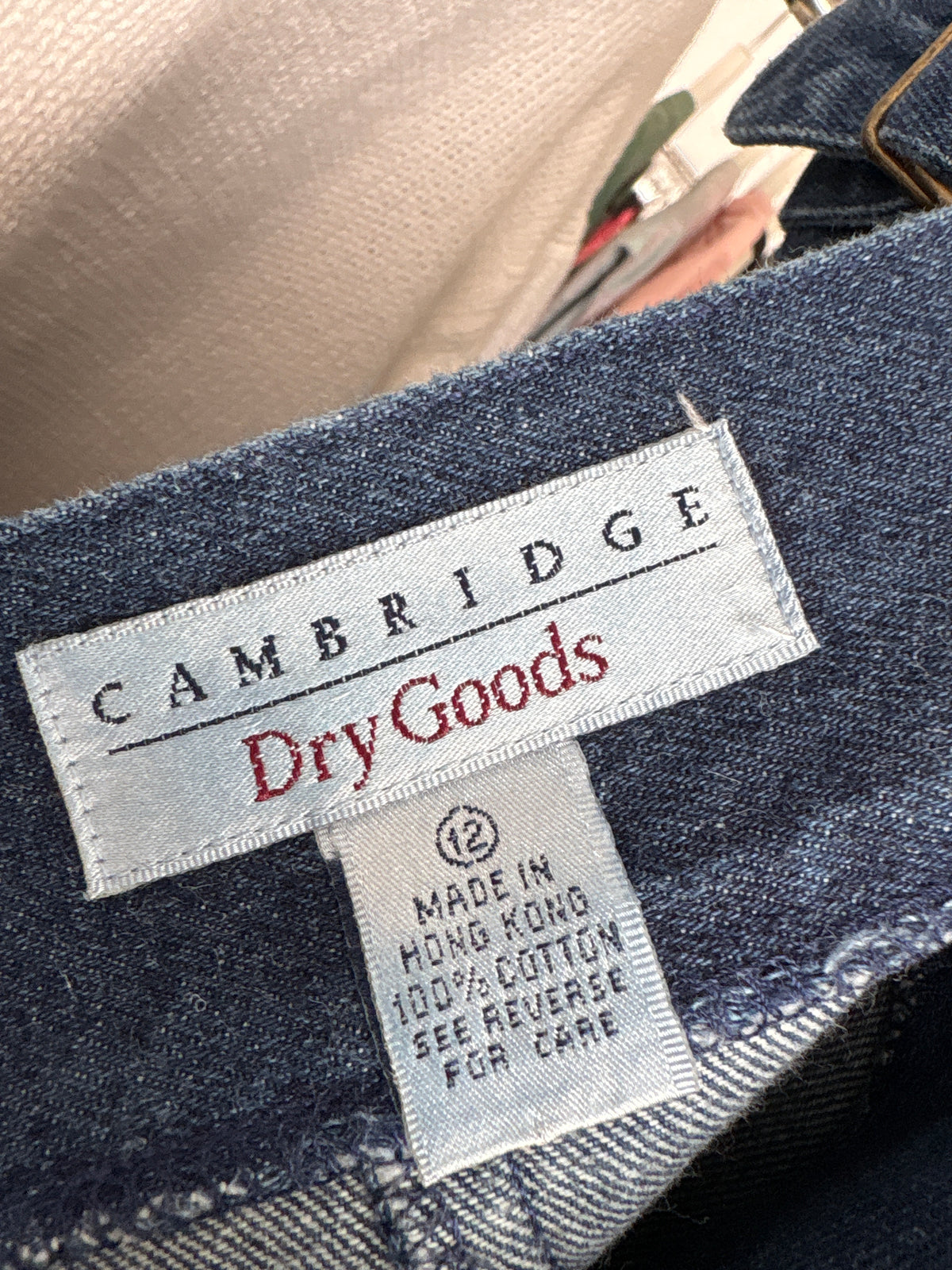 Fustă vintage excepțională maxi din jeans gros cu sistem de reglaj în talia extrem de înaltă