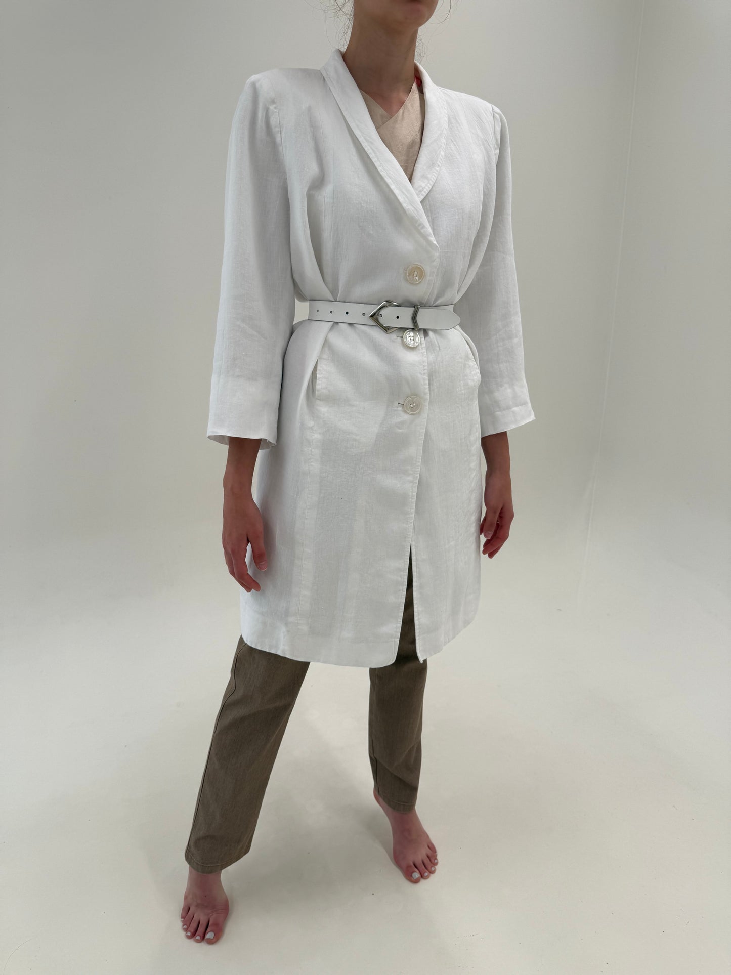 Trench luxury Iceberg vintage din in cu mânecă 3/4 in croi clasic minimalist