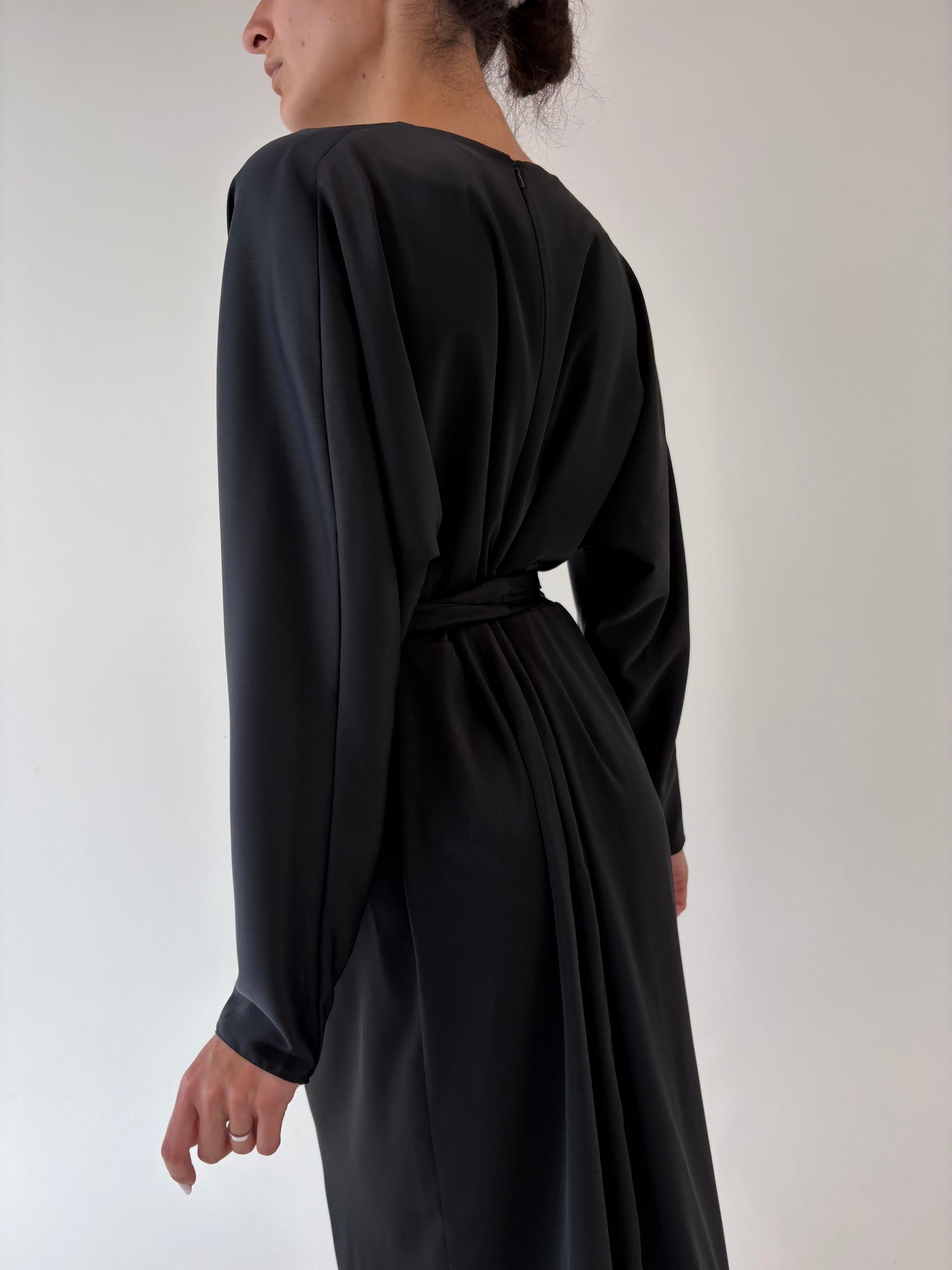 LBD maxi tall cu talie marcată reglabilă