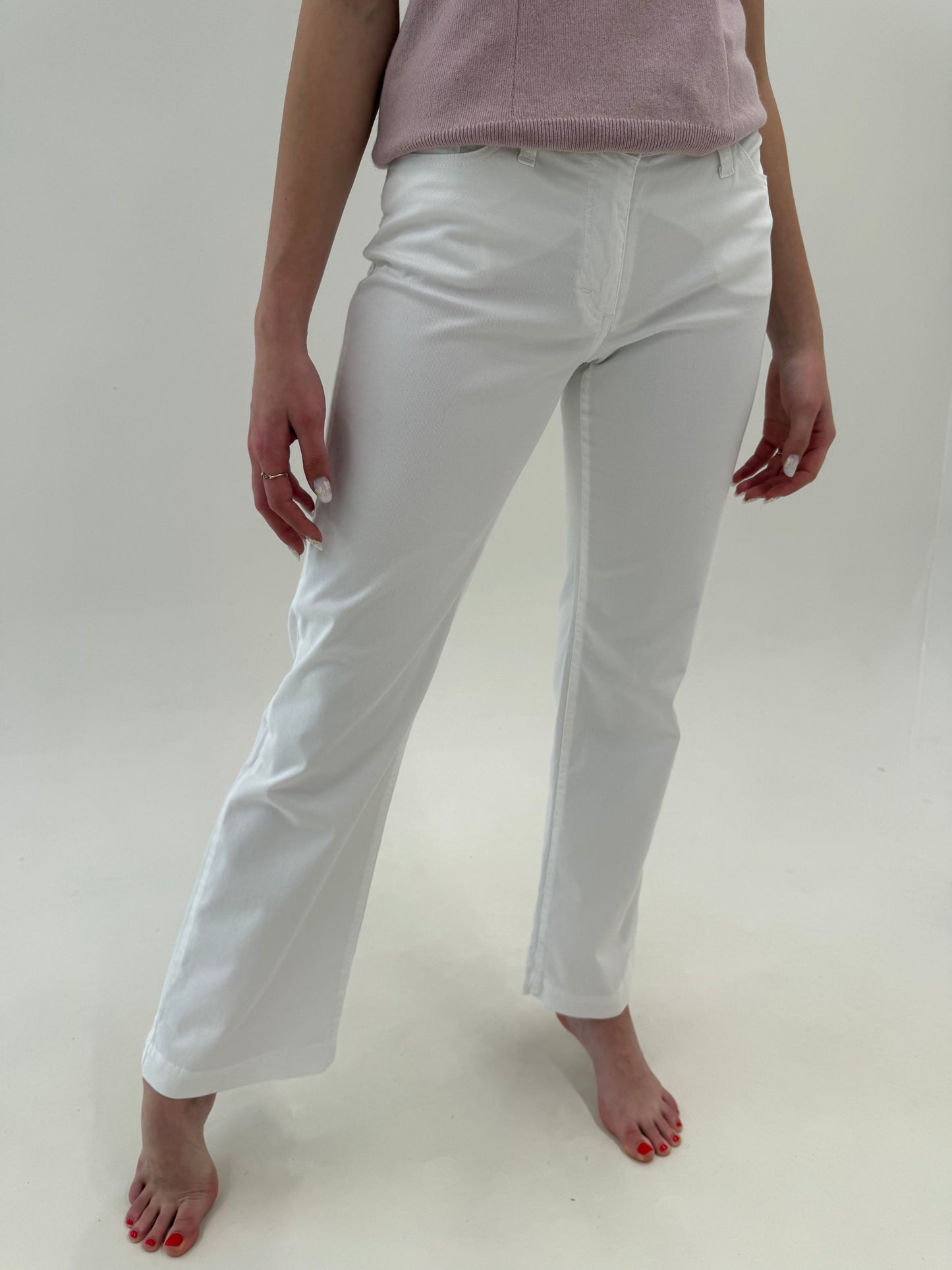 Jeans Versace in croi evazat subțiri modelatori