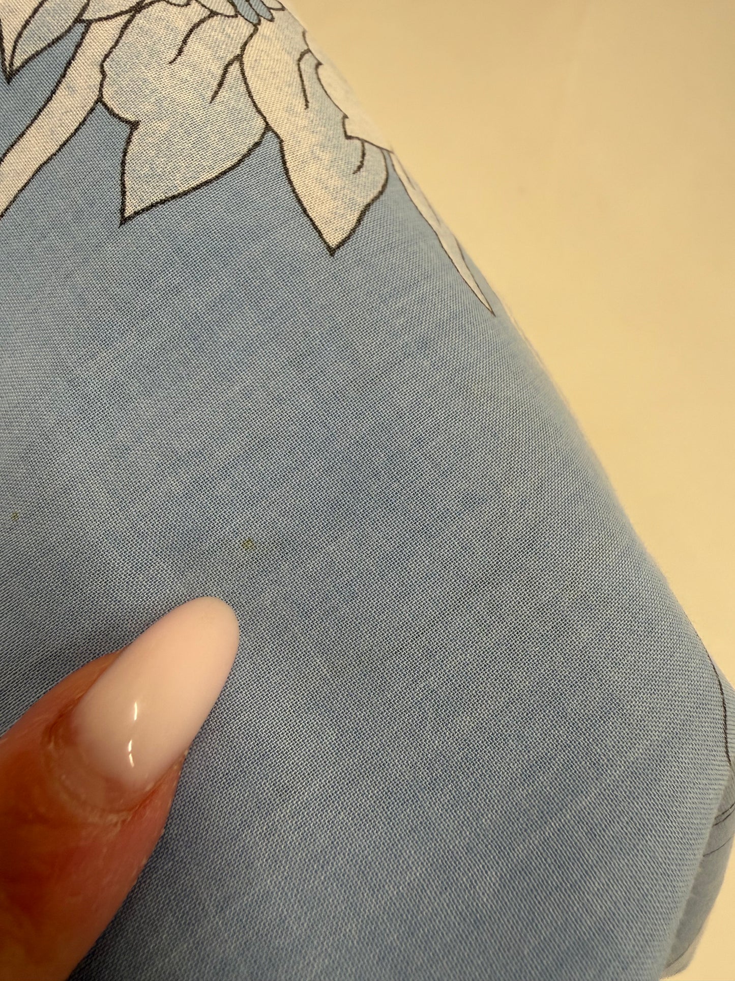 Cămașa Dolce&Gabbana baby blue cu print superb din cea mai fină panzica de bumbac