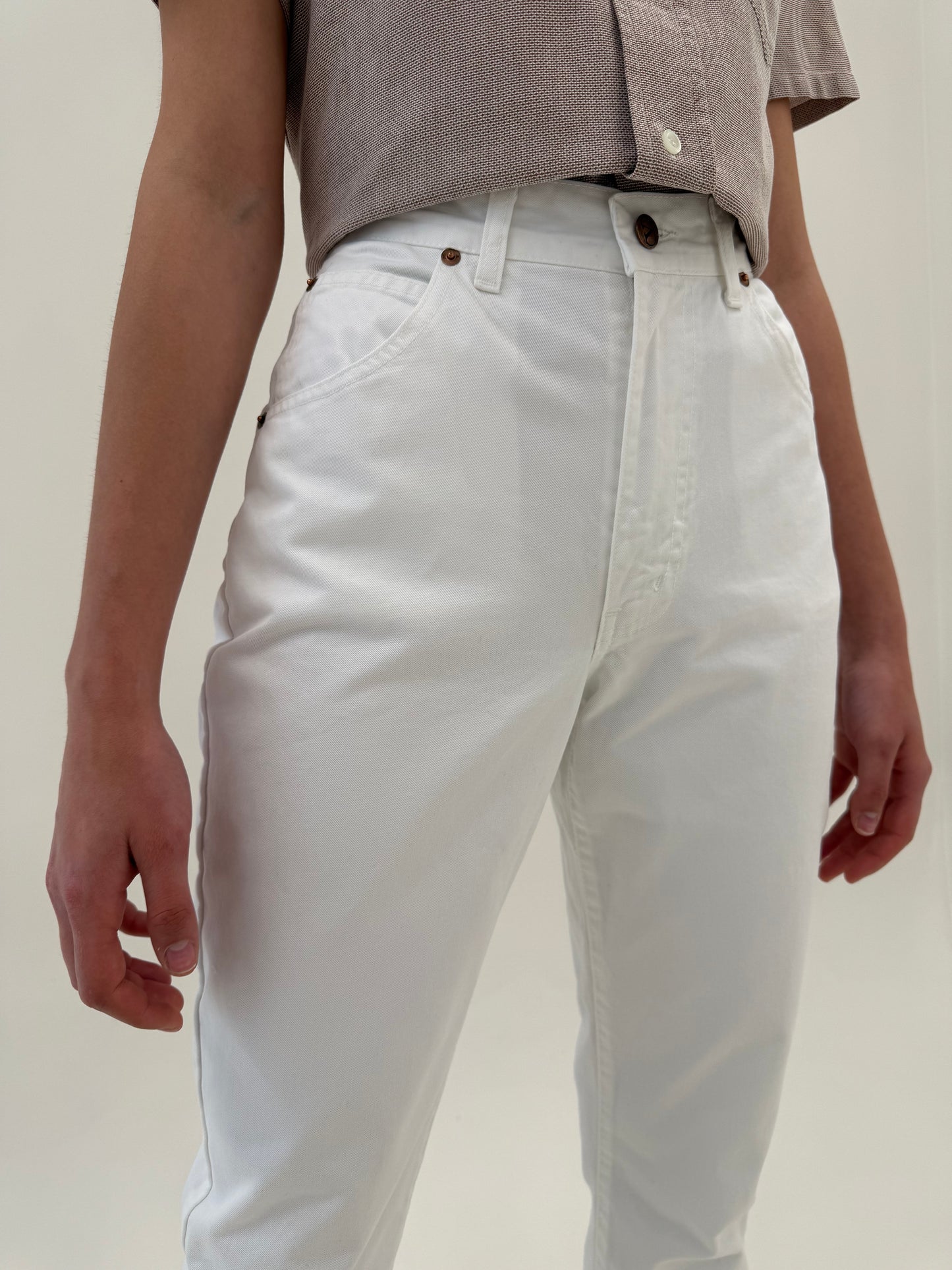 Jeans vintage Valentino de vară cu talie înaltă mom fit
