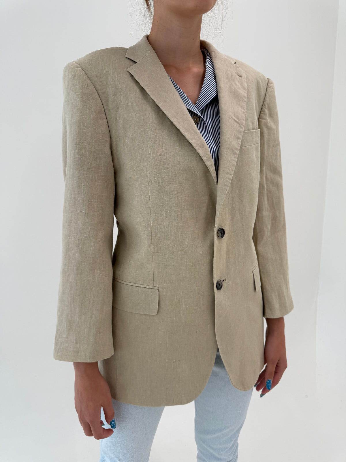 Sacou camel Tommy Hilfiger petite din in în croi clasic atemporal