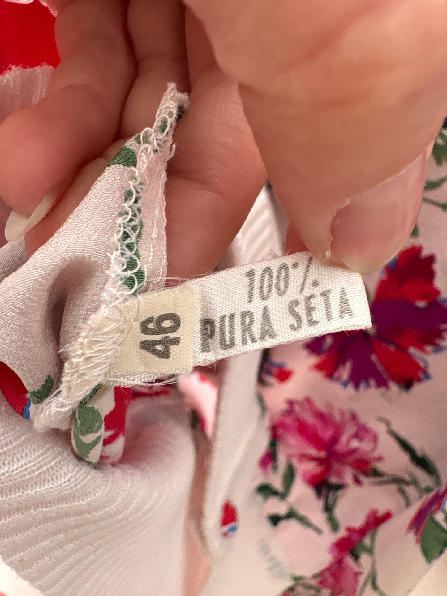 Top vintage Versace couture ‘Alta Moda’ din mătase naturală