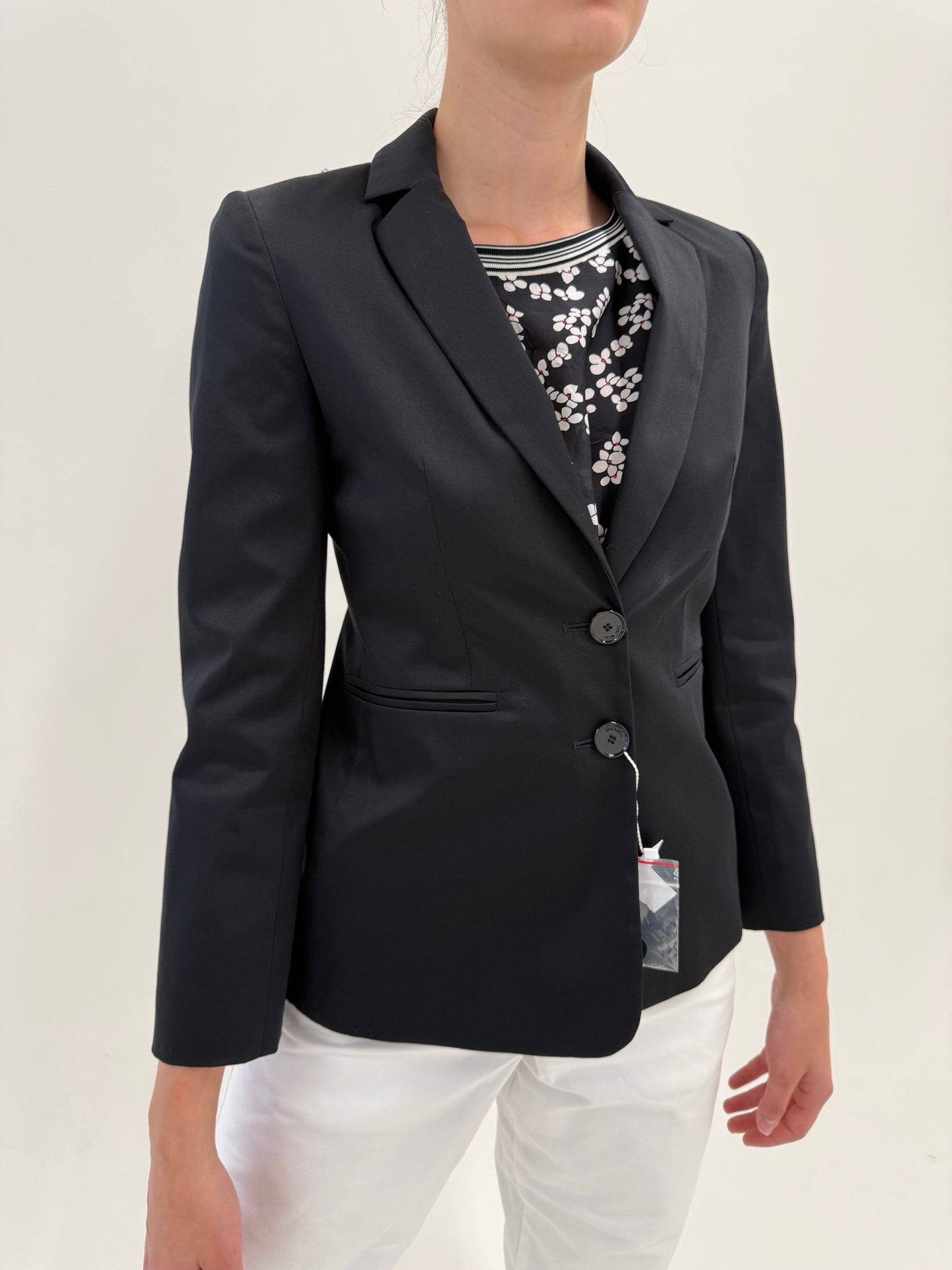 Sacou negru nou de vară cu etichetă Max&Co by Max Mara petite