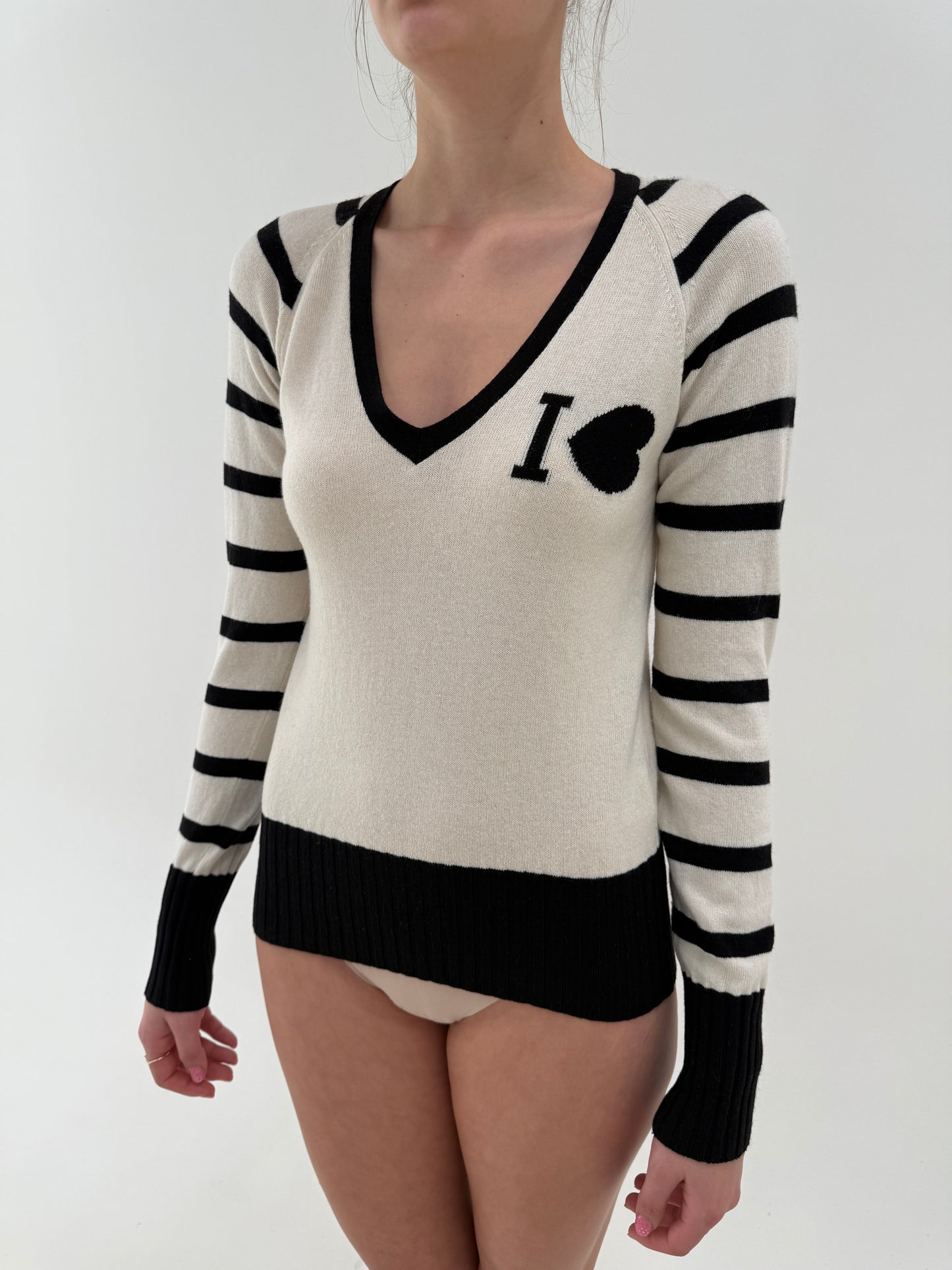 Puloveras luxury Iceberg în dungi și anchior