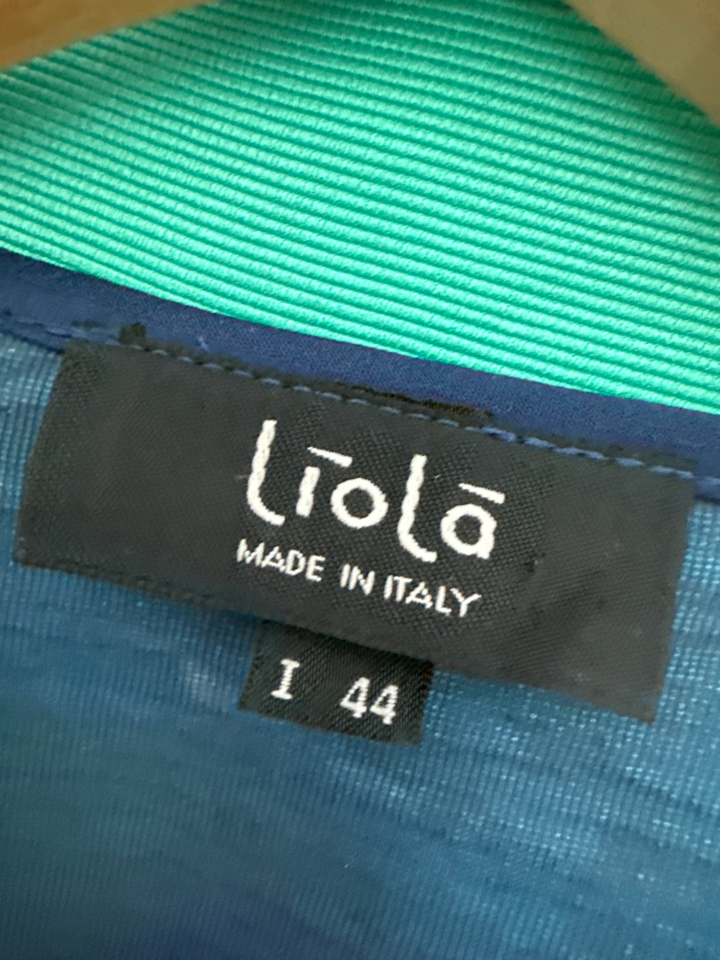 Sacou vintage italian din drapaje 40% mătase naturală de brand luxury Liola