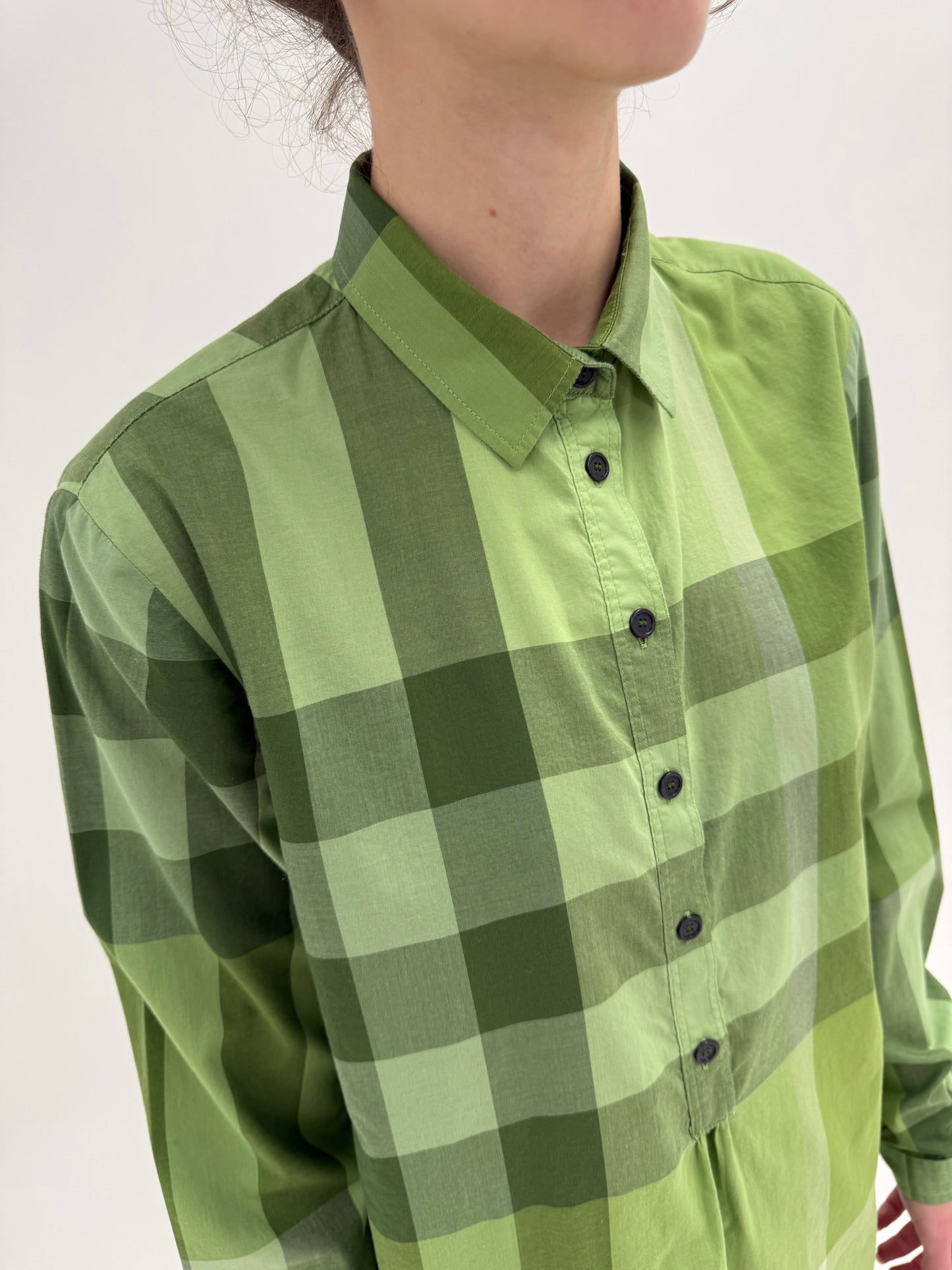 Cămașa Burberry cu print specific brandului din poplin de bumbac