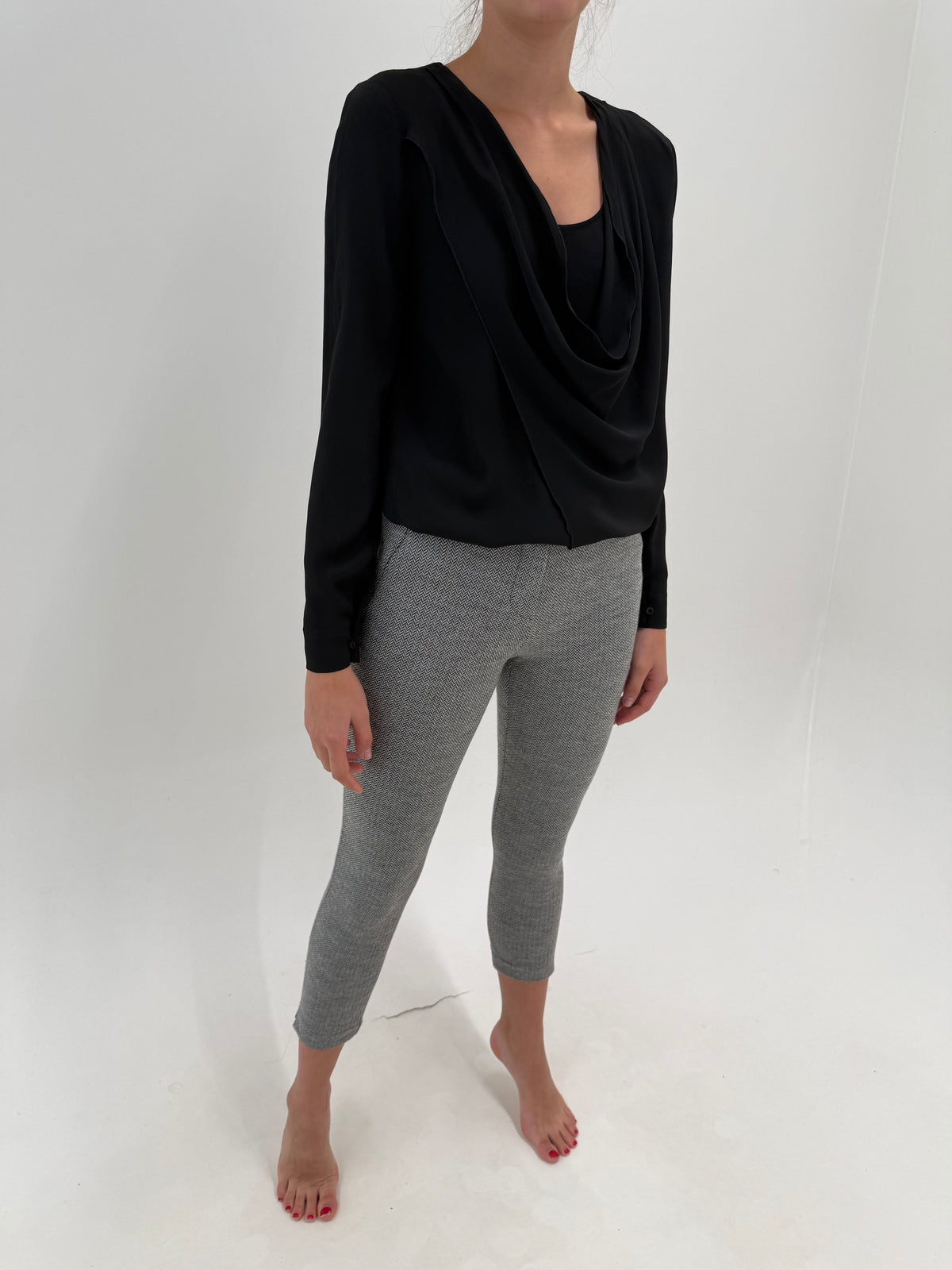 Deux piece Laurel by Esacda din tweed modelator din mix de lana extrafina petite