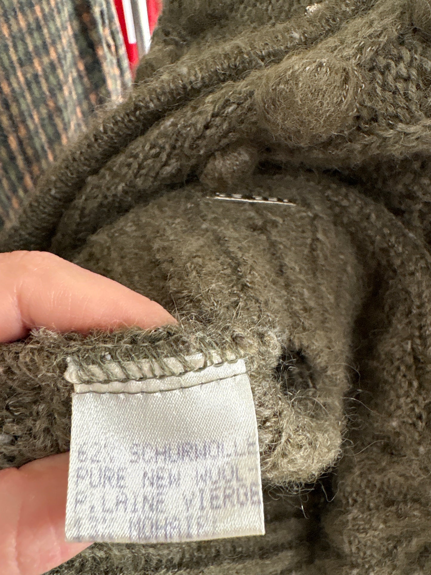 Jacheta vintage super groasă din lana și mohair cu aplicații 3D